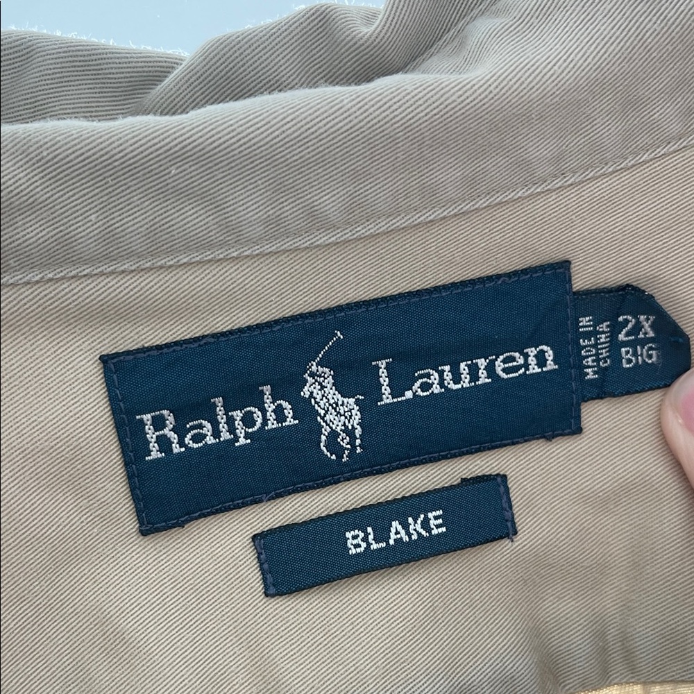 Ralph Lauren Beige Button-Up Shirt